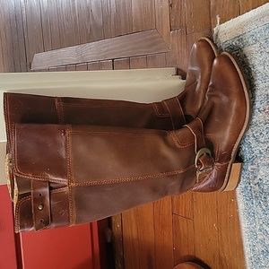 Timberland brown leather tall boot